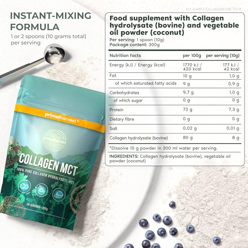 Collagen MCT by Primal Harvest - Powder Supplement with Type I and III Primal Harvest