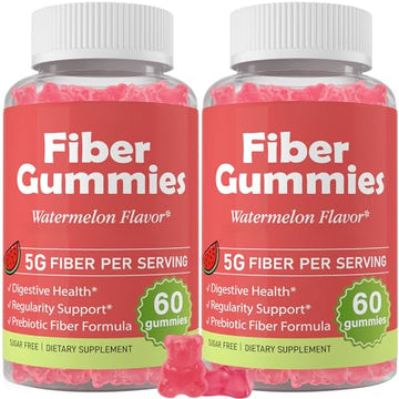 Fiber Gummies for Adults-Probiotic & Prebiotic Fiber Gummies for Men & Women