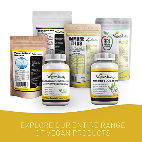 Vegan Collagen Supplement for Skin, Hair, Nails, Joints & Bones with Vegan Vitality