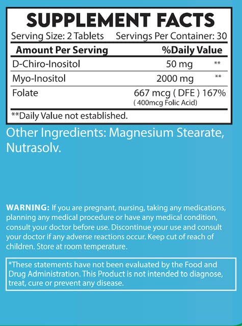 Secrets Of Tea Vidalocity Women's Fertility Support - Natural Blend with D-Chiro-Inositol