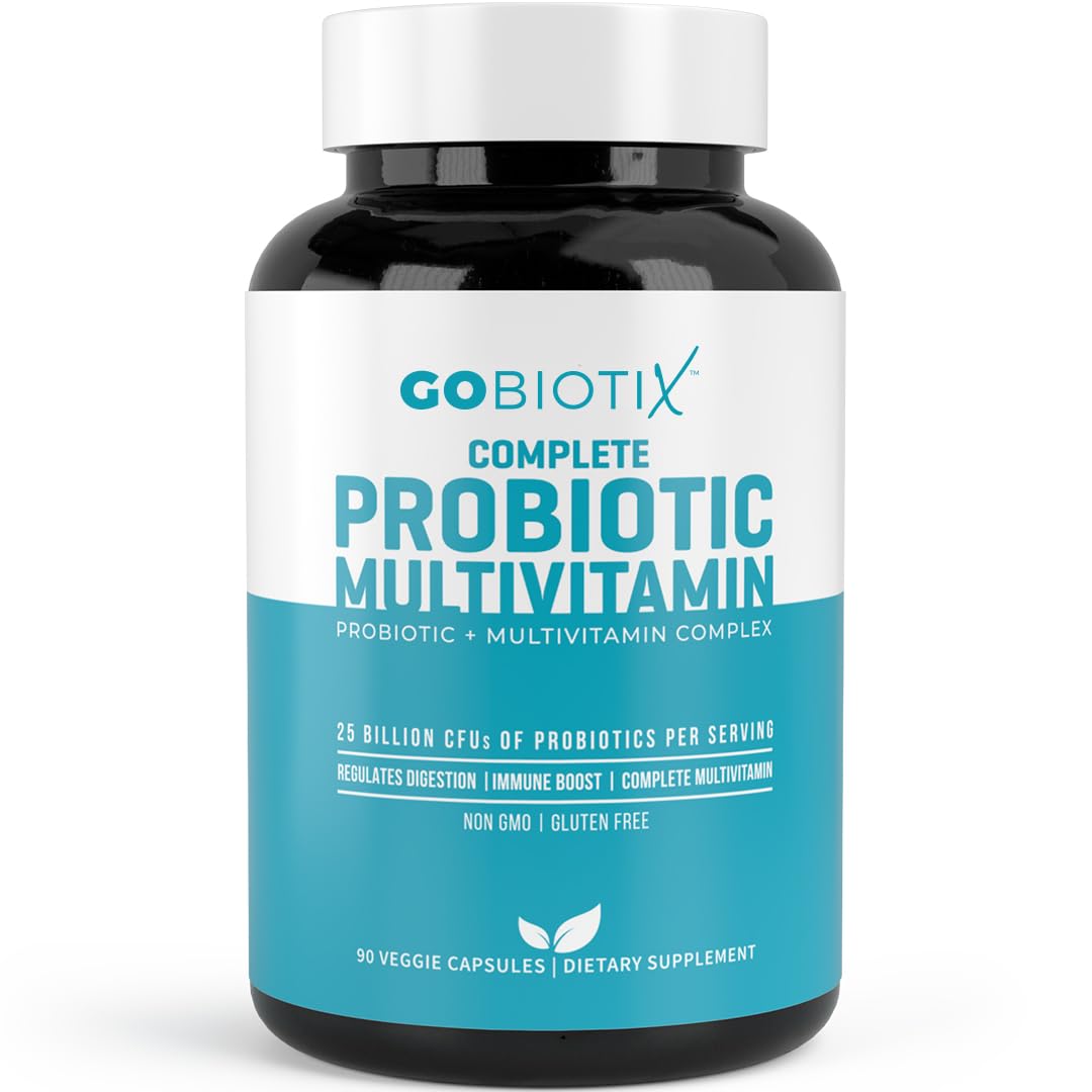 GOBIOTIX Probiotic Multivitamin Supplement - Daily Multivitamins with Probiotics