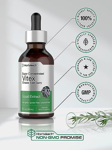 Vitex Berry Chasteberry Extract | 2 fl oz | Super Concentrated | Alcohol Free Chaste Tree Horbäach