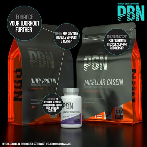 PBN - Premium Body Nutrition Micellar Casein Strawberry 1kg Pouch Premium Body Nutrition