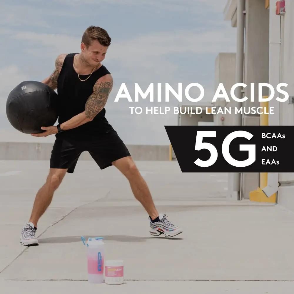 RSP NUTRITION AminoLean Pre Workout Powder, Amino Energy & Weight Management with BCAA Amino Acids & Natural Caffeine, Preworkout Boost for Men & Women, 30 Serv (Pack of 2)