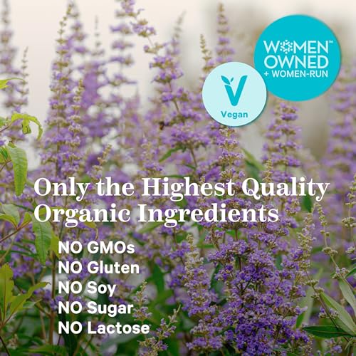 Pink Stork Vitex Supplement for Women - 1000 mg Organic Chaste Tree Berry to Support Hormone Balance Pink Stork