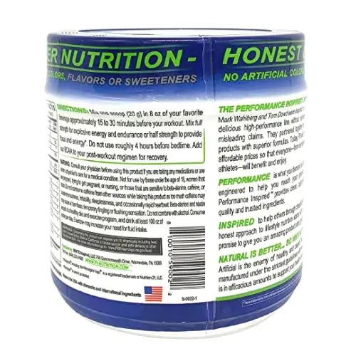 PERFORMANCE INSPIRED Nutrition Pre-Workout Powder - Contains Citrulline - Nitrosigine - Green Tea - All Natural - 1.49 lb - Black Cherry