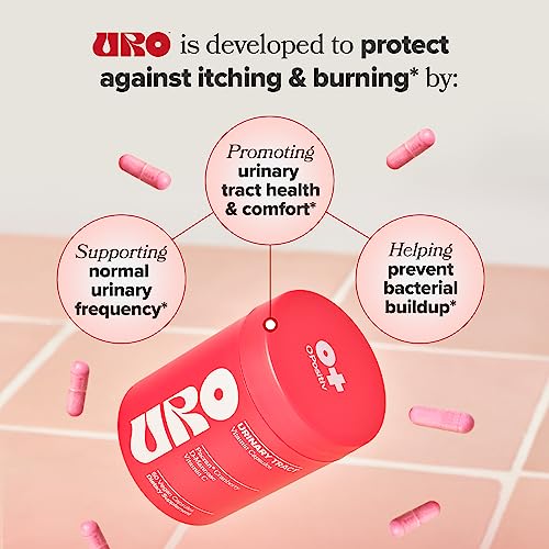 URO Urinary Tract Health Supplement for Women, 60 Count (Pack of 1) - Urinary Support O Positiv