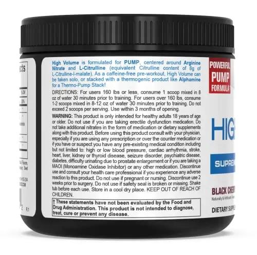 PEScience High Volume + Prolific Pre-Workout Stack, Powerful Nitric Oxide & Energy Supplement Bundle, Black Cherry