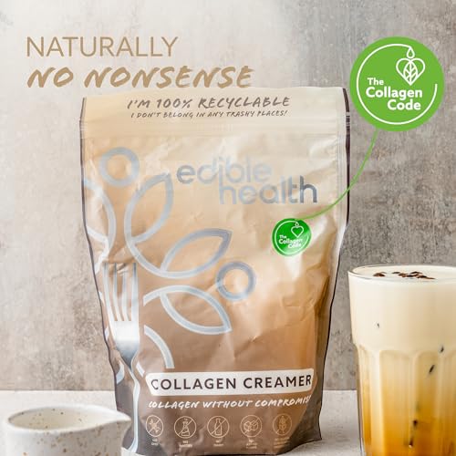 High Protein Bovine Collagen Creamer, Great With Coffee, Hot Chocolate, Smoothies & Porridge Edible Health