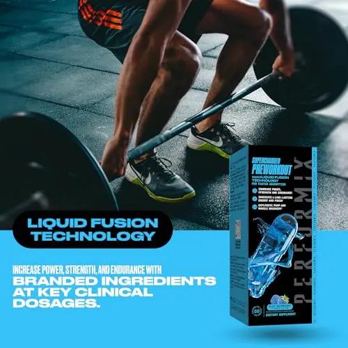 PERFORMIX Supercharged Preworkout - Sustained Energy, Endurance, and Mental Focus - Premium Muscle Supporting Oceanix and Alpha GPC for Hardcore Traning and Body Building (60 Capsules)