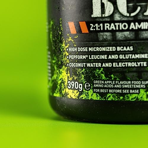 Grenade Defend BCAA Powder, Green Apple, 390 g (7 g BCAA's Per Serving - 30 Servings Grenade