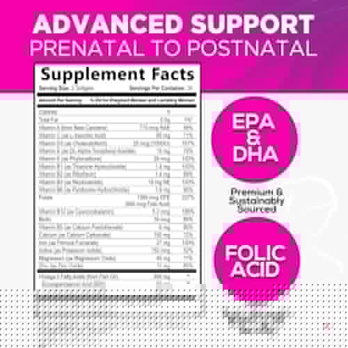 Women's Prenatal Multivitamin with Folic Acid & DHA, Prenatal Vitamins w/ Folate, Omega 3