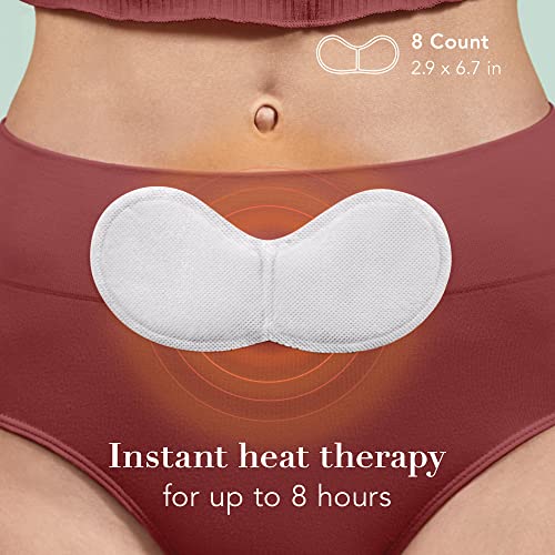 Rael Bundle - PMS Supplement for Women (28 Capsules) & Herbal Heating Patches (Large, 8 Count) Rael