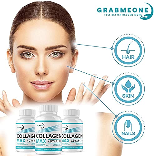 Premium Marine Collagen Supplements for Women, Ultra Potent Marine Collagen Capsules Collagen Max