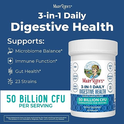 Mary Ruth's 3 in 1 Digestive Health Probiotic, 30 CT MaryRuth Organics