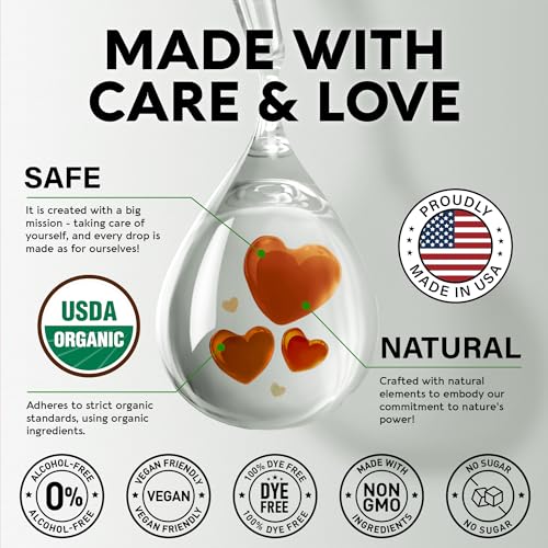 USDA Organic Mullein Drops for Lungs - Mullein Leaf Extract Supplement - Made in USA NUTRAHARMONY