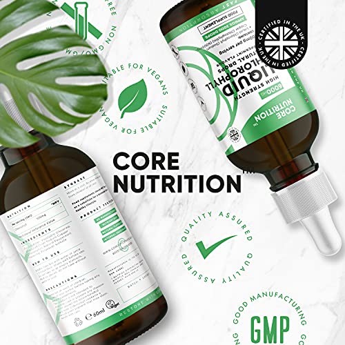 Core Nutrition Liquid Chlorophyll Drops for Water - 2 Fl. Oz for 60 Servings - 2 Month Supply Core Nutrition