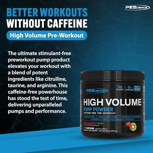PEScience High Volume Nitric Oxide Booster Pump Pre Workout Powder, Sour Peach Candy PEScience