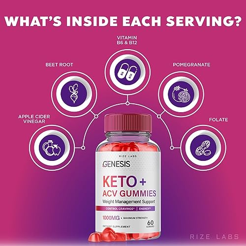 (2 Pack) Genesis Keto Gummies - Genesis Keto ACV Gummies Advanced Weight Loss
