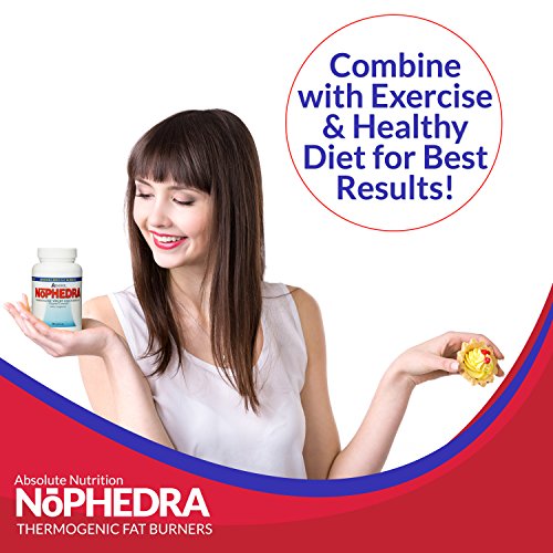 Absolute Nutrition Thermogenic Fat Burners, Nophedra Capsules, 80 Count Bottle