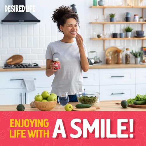 Desired Life Sugar Free Prebiotic Fiber Gummies for Adults and Kids Mixed Berry Flavor Desired Life