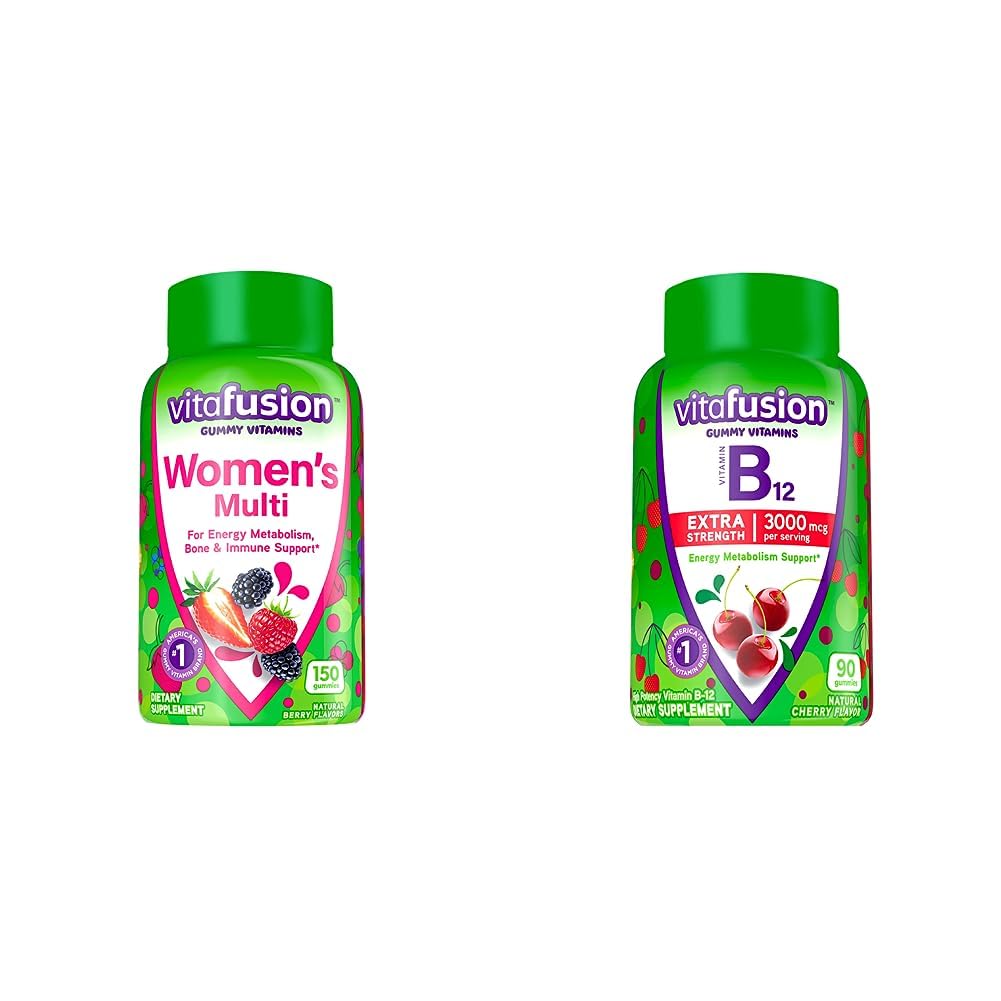 Vitafusion Womens Multivitamin Gummies (150 Count) and Vitafusion Extra Strength