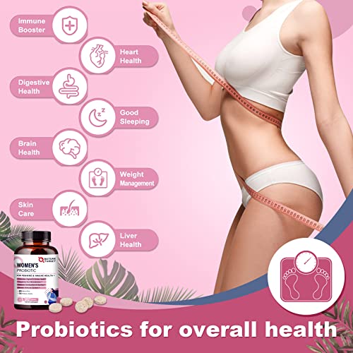 Probiotics-for-Women, Probiotics and Prebiotics, Cranberry and D-Mannose, 50-Billion NATURE TARGET