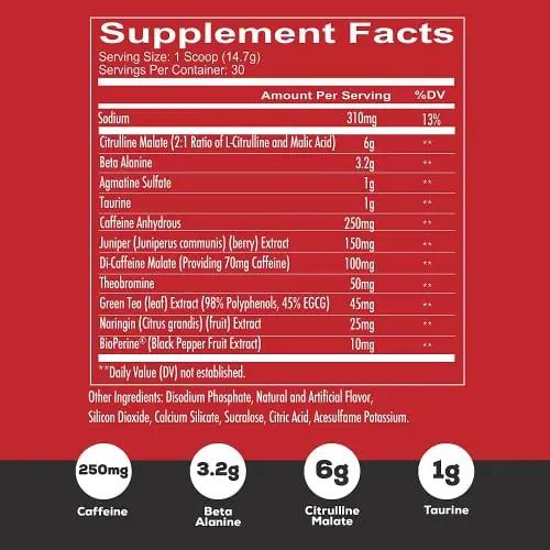 REDCON1 Total War Preworkout (Blue Lemonade) & Big Noise Non-Stim Preworkout Powder (Watermelon) Stack - Pre Workout Duo for Energy, Focus & Endurance - Keto (2 Products, 30 Servings Each)
