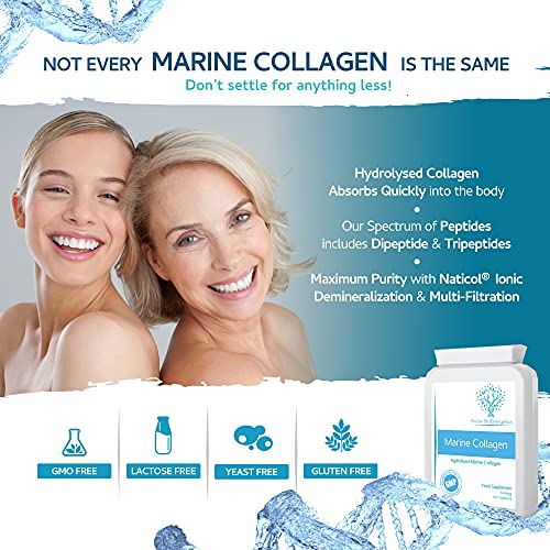 Marine Collagen 600mg 60 Capsules - Highly Bioavailable Naticol® Type 1 swiss bioenergetics