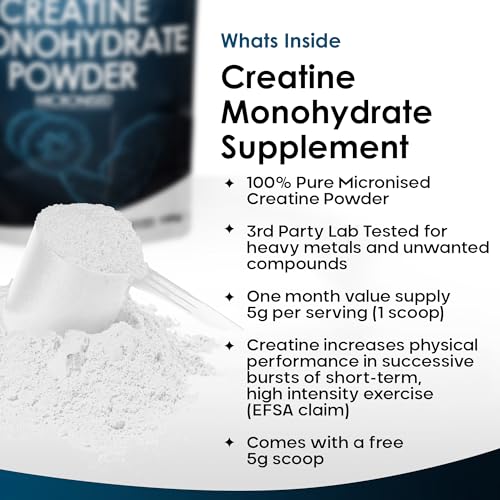 Creatine Monohydrate Powder 100% Pure Micronized Creatine - 150g Increased Absorption NEW LEAF PRODUCTS