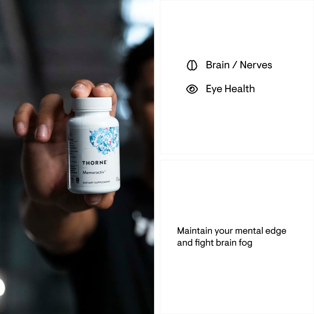 Thorne Memoractiv - Nootropic Brain Supplement for Focus, Creativity, and Concentration Thorne