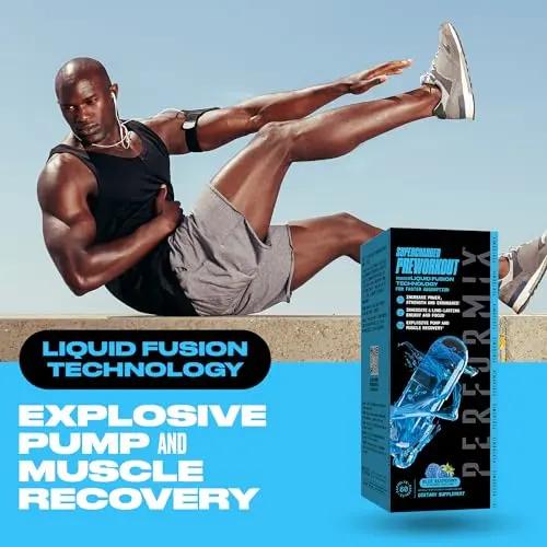 PERFORMIX Supercharged Preworkout - Sustained Energy, Endurance, and Mental Focus - Premium Muscle Supporting Oceanix and Alpha GPC for Hardcore Traning and Body Building (60 Capsules)