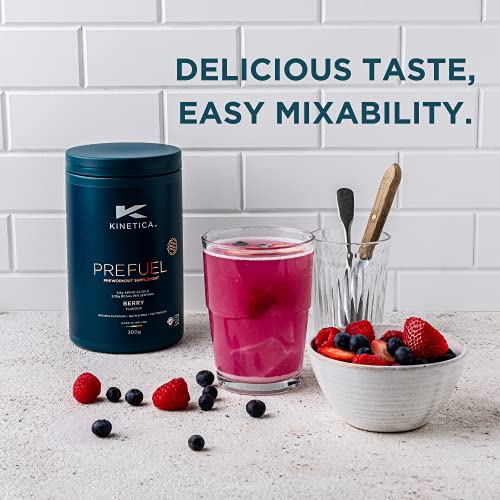 Kinetica PreFuel, Pre Workout, 5.9g Amino Acids & 2.3g BCAA's per Serving, 30 Servings Kinetica