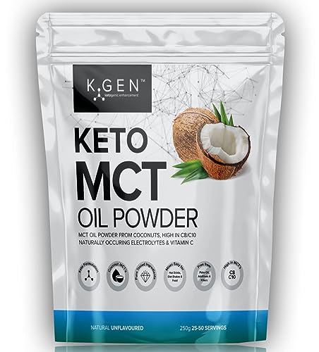 Keto MCT Oil Powder Pure Coconut MCT Keto Coffee Creamer | Premium Quality C8 Easily Absorbed & Digested