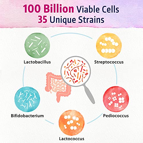 Bonawell Probiotics for Women 100B, with Organic Prebiotic, Cranberry for Feminine Health Bonawell