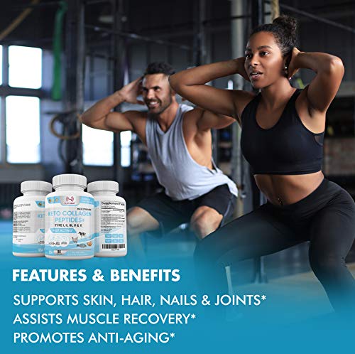 Slim Heat Multi Collagen Complex - Type I, II, III, V, X - Healthy Hair, Nails and Joints Slim Heat