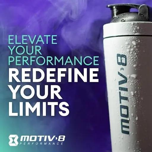 Motiv-8 Non Stim Pre-Workout, Boost Energy and Focus, Improve Workouts, Enhances Mood, Increases Pump, No Crash, No Jitters (30 Servings, Strawberry Kiwi)