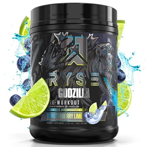 Ryse Noel Deyzel x Godzilla Pre Workout | Intense Pumps, Energy, & Focus | Citrulline & Beta