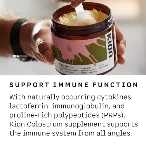 Kion Colostrum | Grass-Fed Bovine | Gut Health and Immune Support | 30 Servings Kion
