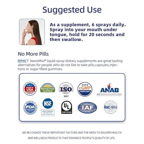 Spray For Life Nitric Oxide Blend Spray Supplements, Sublingual Nitric Booster Support Muscle, Vascularity and Energy Physical Endurance for Men, 30 Days Supply