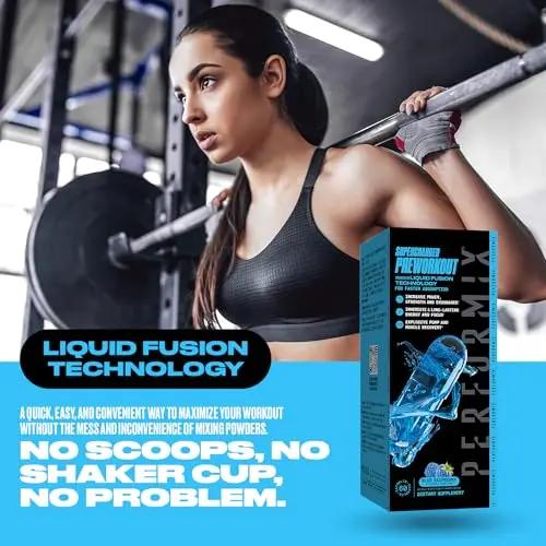 PERFORMIX Supercharged Preworkout - Sustained Energy, Endurance, and Mental Focus - Premium Muscle Supporting Oceanix and Alpha GPC for Hardcore Traning and Body Building (60 Capsules)