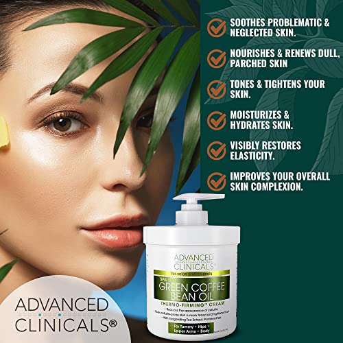 Advanced Clinicals Retinol Body Cream + Green Coffee Bean Oil Slim & Tighten Body Lotion Advanced Clinicals