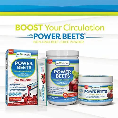 Nu-Therapy Power Beets - Super Concentrated Circulation Superfood - Dietary Supplement SlimFast