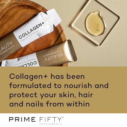 Prime Fifty Liquid Collagen 5,000mg, 14 x 15ml Sachets – Passion Fruit Flavour FutureYou Cambridge