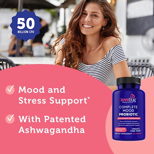 Lovebug Complete Mood Probiotic | 10 Clinically Studied Probiotic Strains & Patented lovebug PROBIOTICS