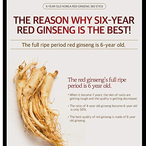 6 Years Red Ginseng 365 Stick