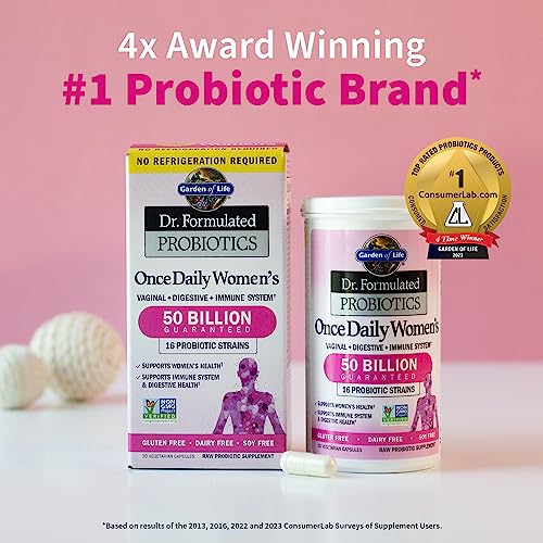 Garden of Life, Dr. Formulated Women's Probiotics Once Daily, 16 Strains, 50 Billion Garden of Life