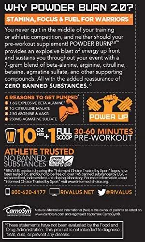 Powder Burn 2.0 Orange 35 Serving,14.24 Ounce