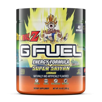 G fuel Dragon Ball Z Energy Powder, Sugar Free, Clean Caffeine Focus Supplement