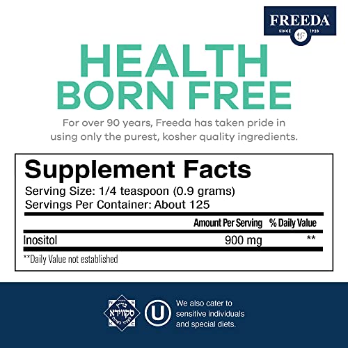 FREEDA Inositol Powder from Myo-Inositol - Hormone Balance for Women - PCOS Supplem FREEDA
